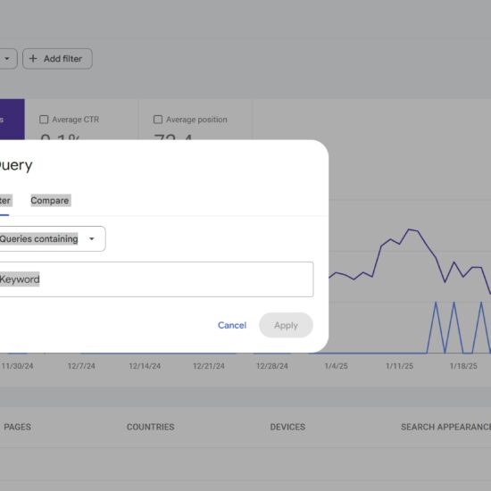 Tracking Content Performance with GSC’s ‘Performance Report’ Filters