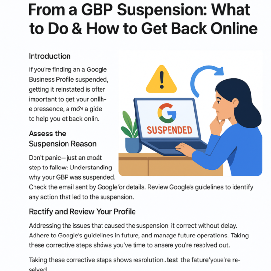 Recovering from a GBP Suspension: What to Do & How to Get Back Online